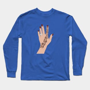 Henna Hands Hand Drawn - Mehndi - حناء Long Sleeve T-Shirt